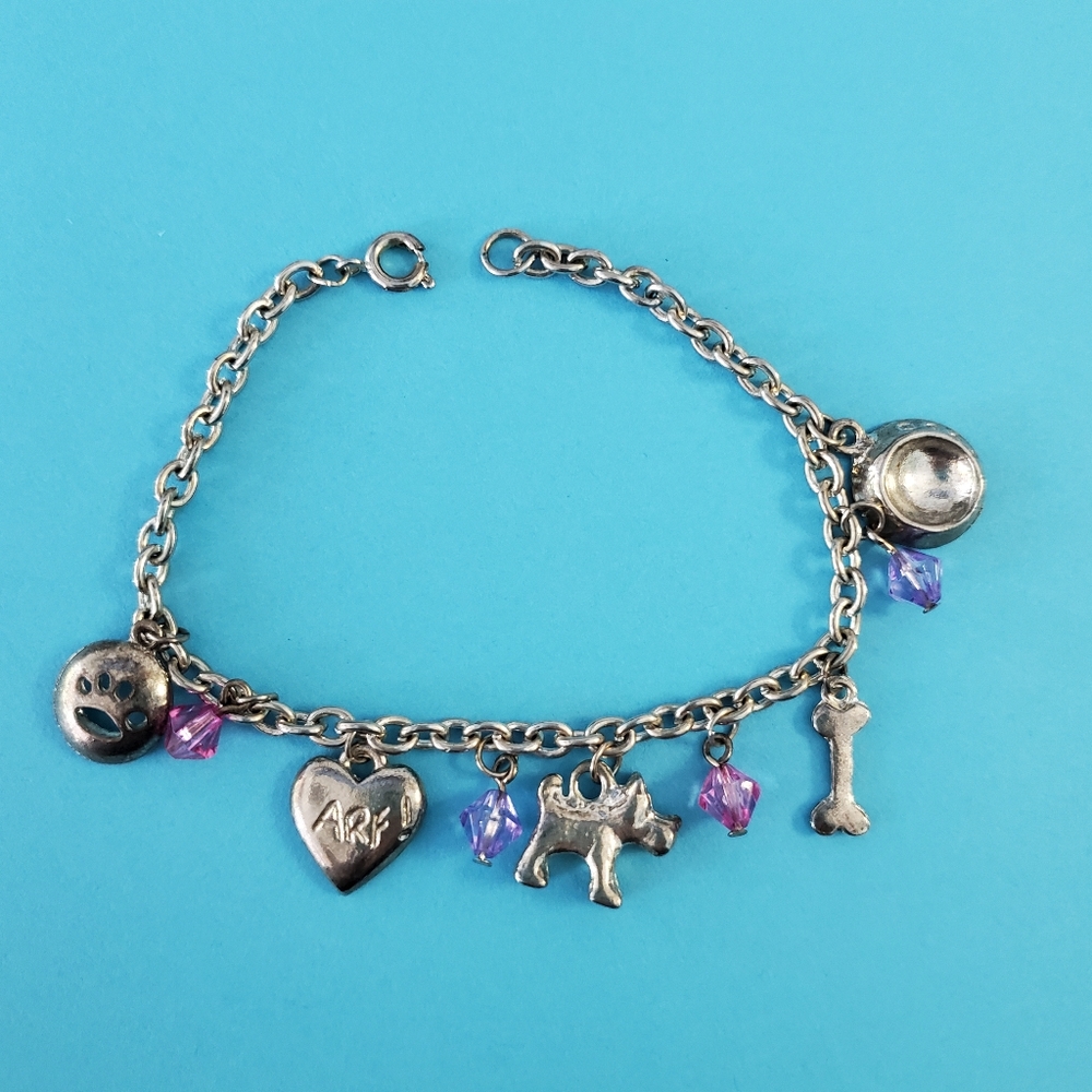 Girls Dog Charm Bracelet